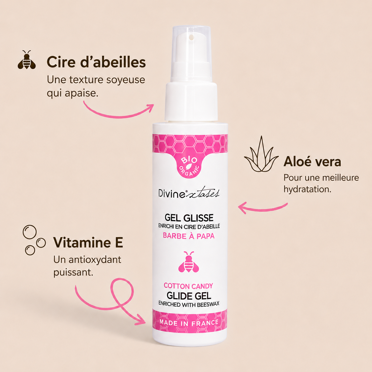LUBRIFIANT BARBE À PAPA BIO